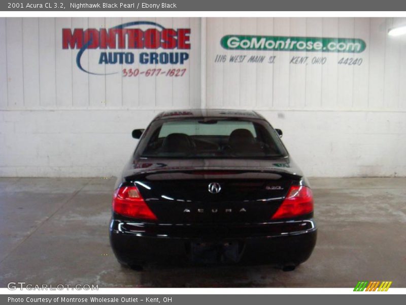 Nighthawk Black Pearl / Ebony Black 2001 Acura CL 3.2