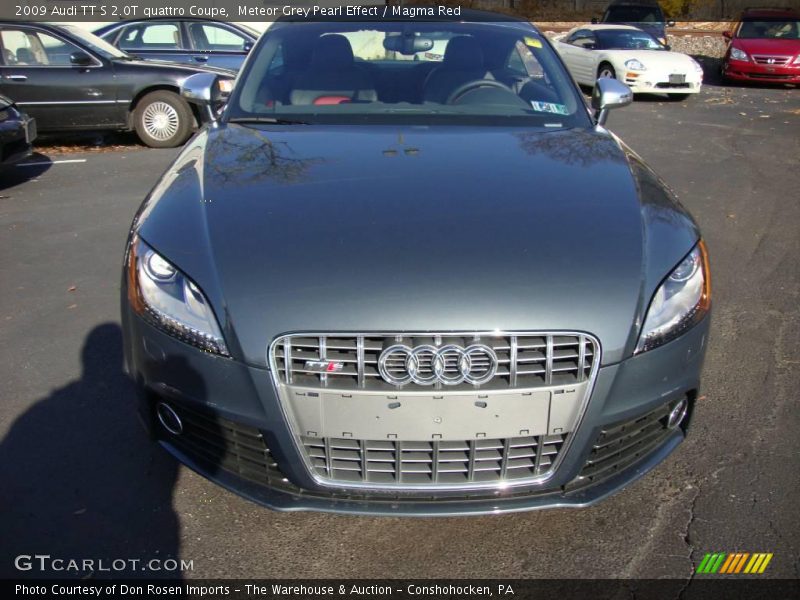 Meteor Grey Pearl Effect / Magma Red 2009 Audi TT S 2.0T quattro Coupe