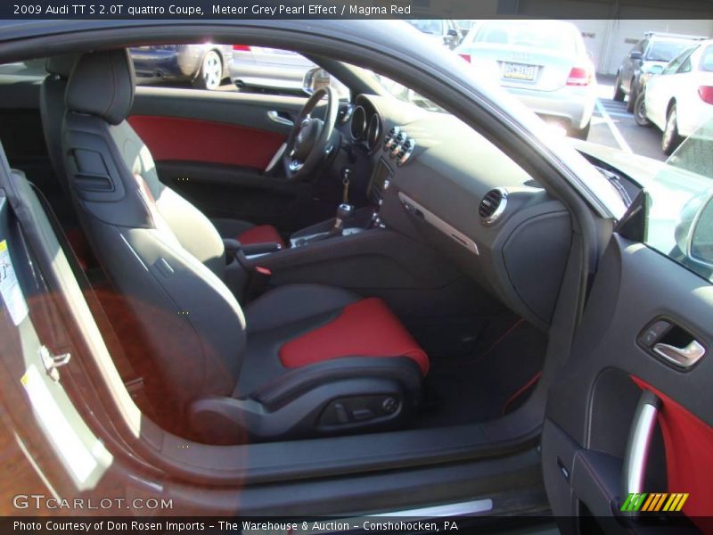 Meteor Grey Pearl Effect / Magma Red 2009 Audi TT S 2.0T quattro Coupe