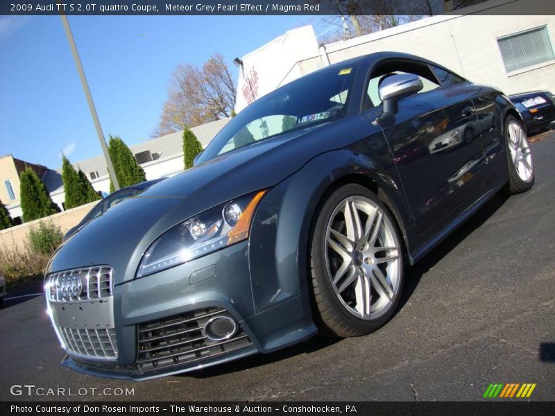 Meteor Grey Pearl Effect / Magma Red 2009 Audi TT S 2.0T quattro Coupe