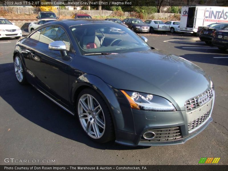 Meteor Grey Pearl Effect / Magma Red 2009 Audi TT S 2.0T quattro Coupe