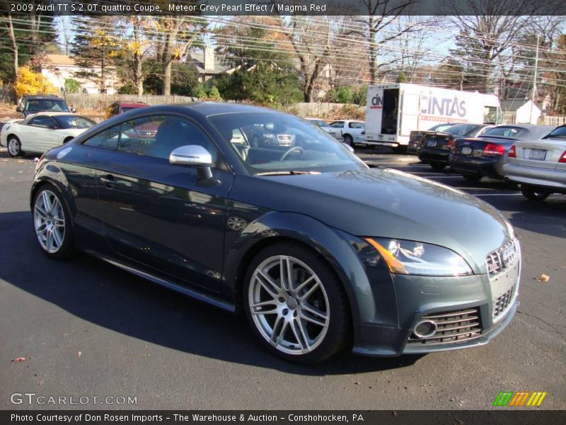 Meteor Grey Pearl Effect / Magma Red 2009 Audi TT S 2.0T quattro Coupe