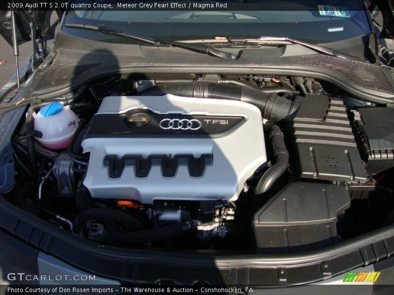 Meteor Grey Pearl Effect / Magma Red 2009 Audi TT S 2.0T quattro Coupe