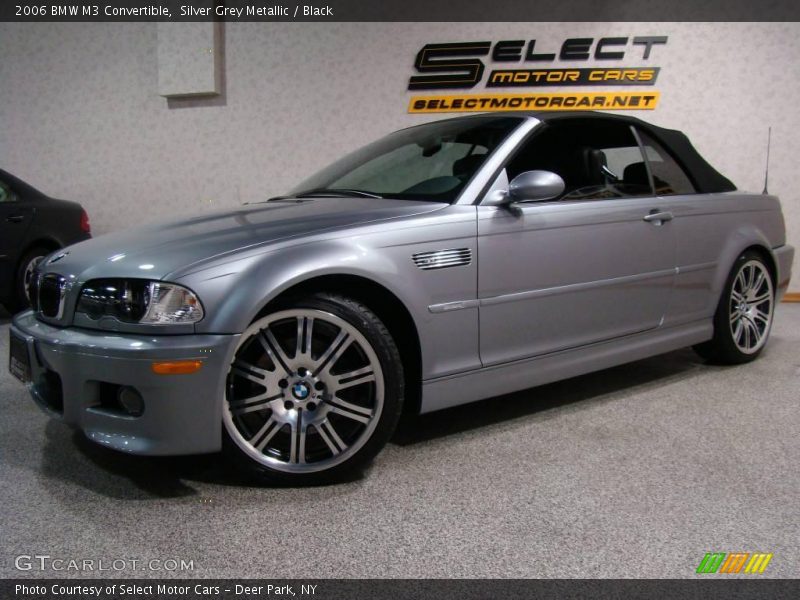 Silver Grey Metallic / Black 2006 BMW M3 Convertible