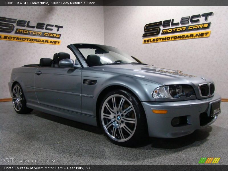 Silver Grey Metallic / Black 2006 BMW M3 Convertible