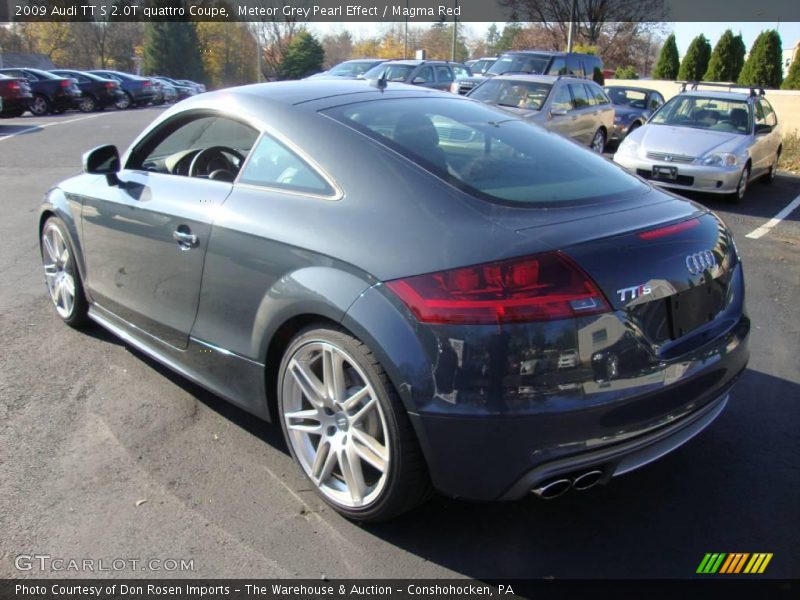 Meteor Grey Pearl Effect / Magma Red 2009 Audi TT S 2.0T quattro Coupe