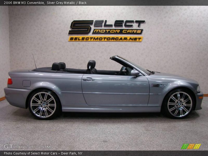 Silver Grey Metallic / Black 2006 BMW M3 Convertible