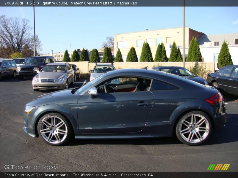 Meteor Grey Pearl Effect / Magma Red 2009 Audi TT S 2.0T quattro Coupe