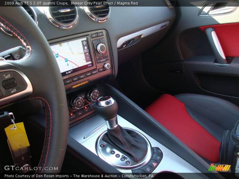 Meteor Grey Pearl Effect / Magma Red 2009 Audi TT S 2.0T quattro Coupe