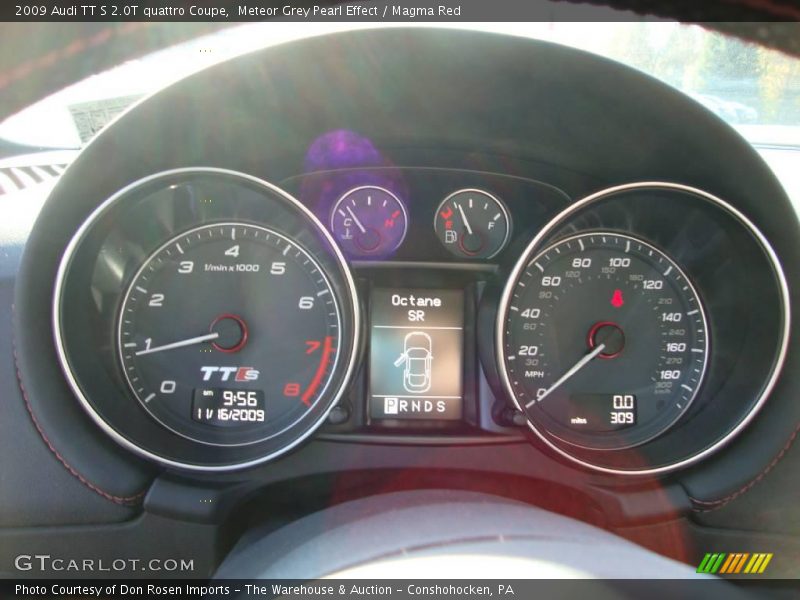 Meteor Grey Pearl Effect / Magma Red 2009 Audi TT S 2.0T quattro Coupe