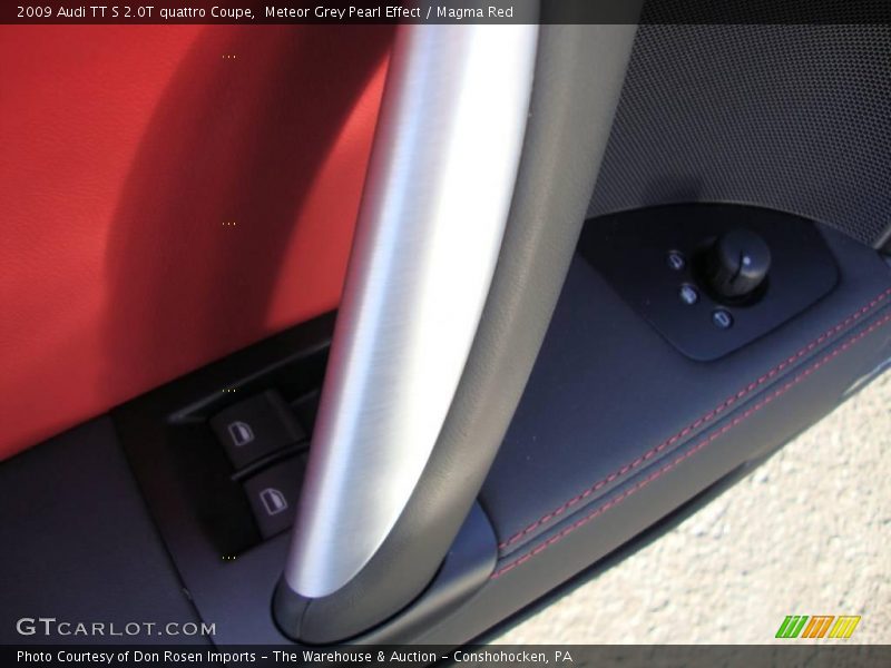Meteor Grey Pearl Effect / Magma Red 2009 Audi TT S 2.0T quattro Coupe