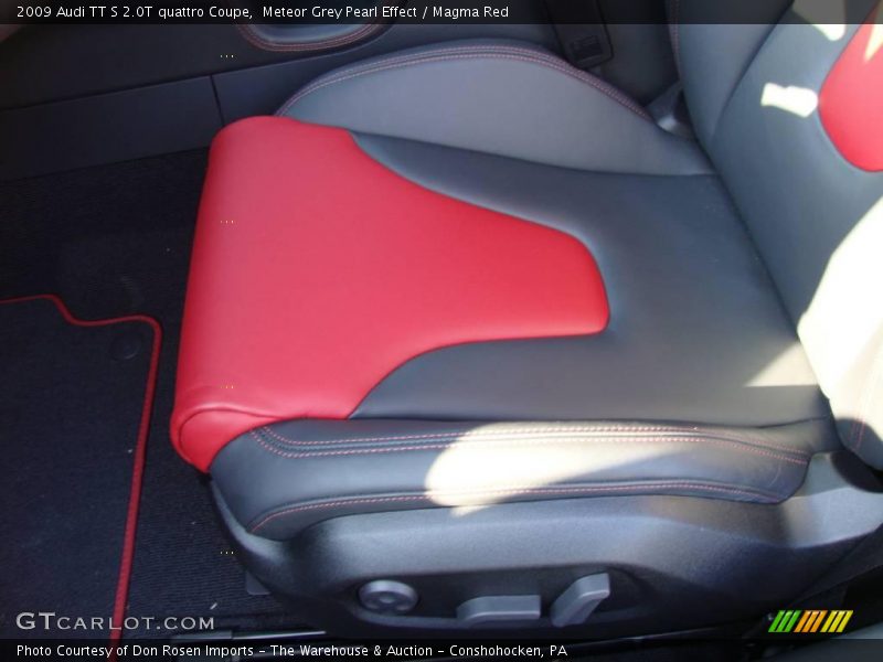 Meteor Grey Pearl Effect / Magma Red 2009 Audi TT S 2.0T quattro Coupe