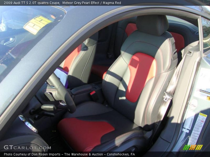 Meteor Grey Pearl Effect / Magma Red 2009 Audi TT S 2.0T quattro Coupe