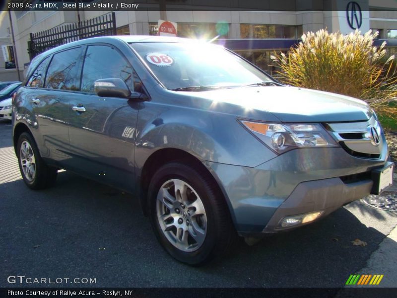 Steel Blue Metallic / Ebony 2008 Acura MDX