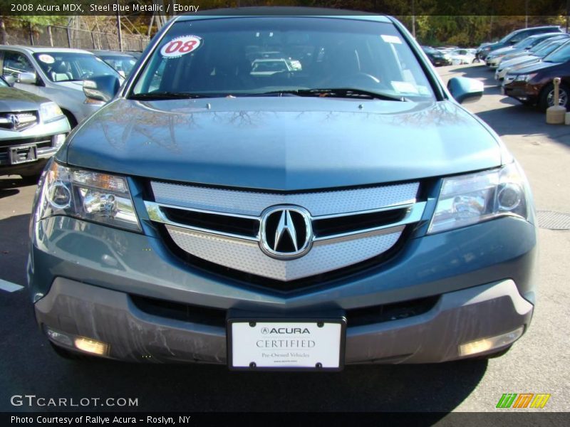 Steel Blue Metallic / Ebony 2008 Acura MDX