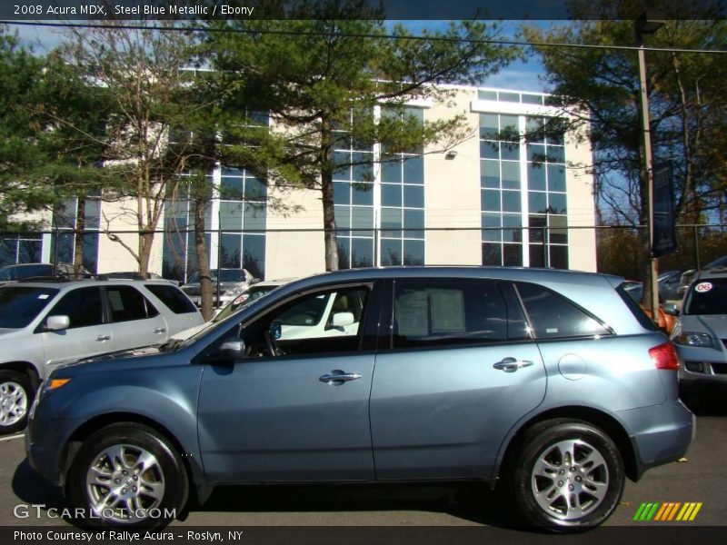 Steel Blue Metallic / Ebony 2008 Acura MDX