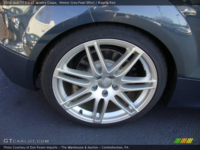 Meteor Grey Pearl Effect / Magma Red 2009 Audi TT S 2.0T quattro Coupe