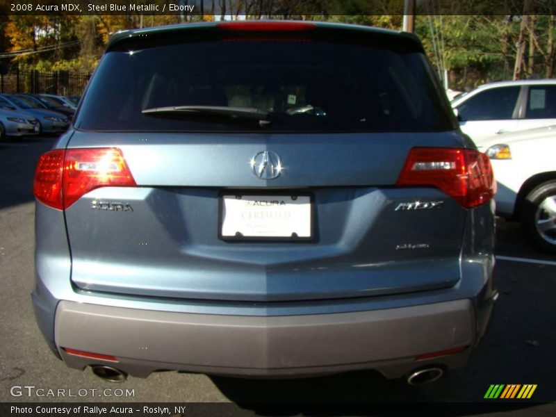 Steel Blue Metallic / Ebony 2008 Acura MDX
