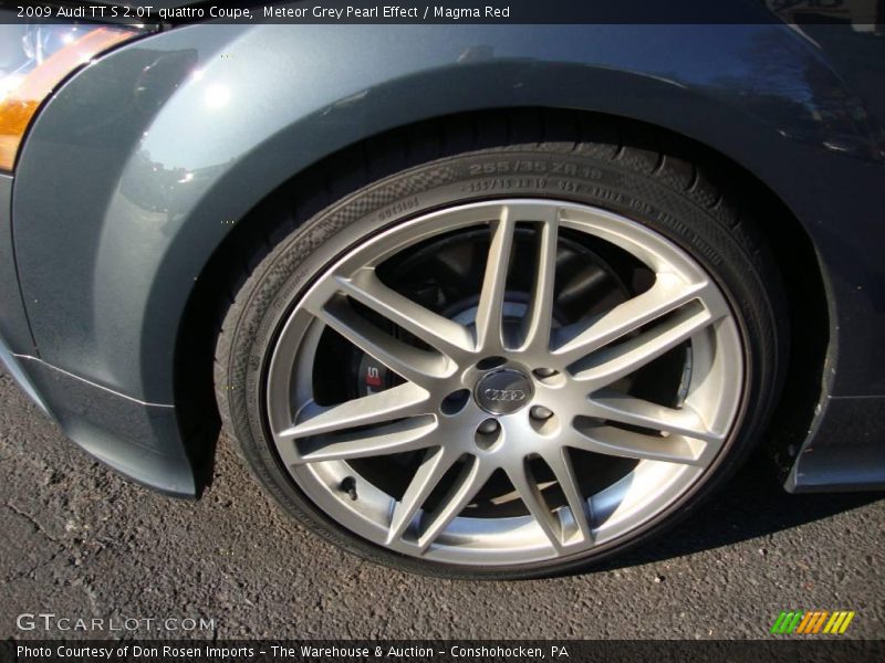 Meteor Grey Pearl Effect / Magma Red 2009 Audi TT S 2.0T quattro Coupe