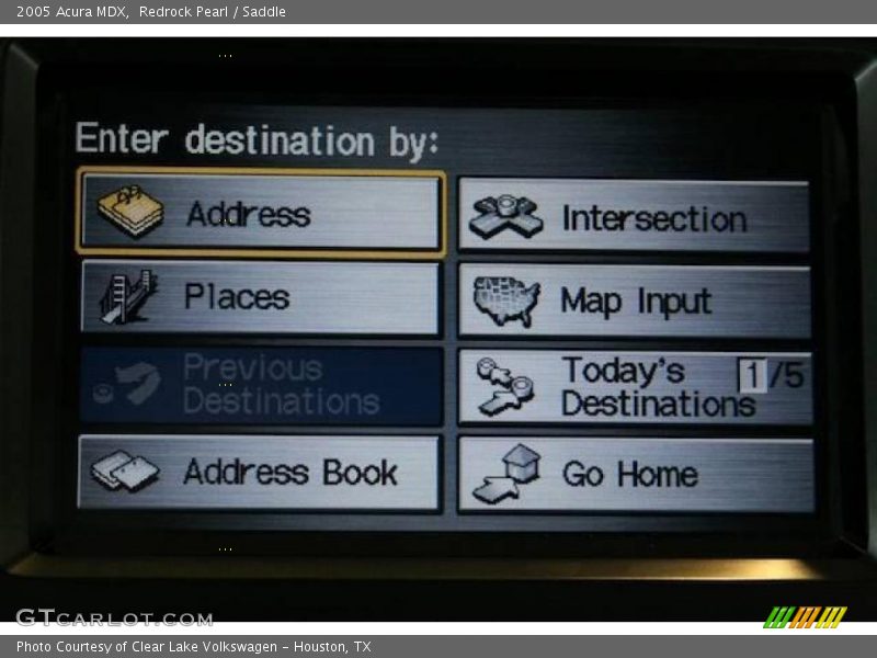 Redrock Pearl / Saddle 2005 Acura MDX
