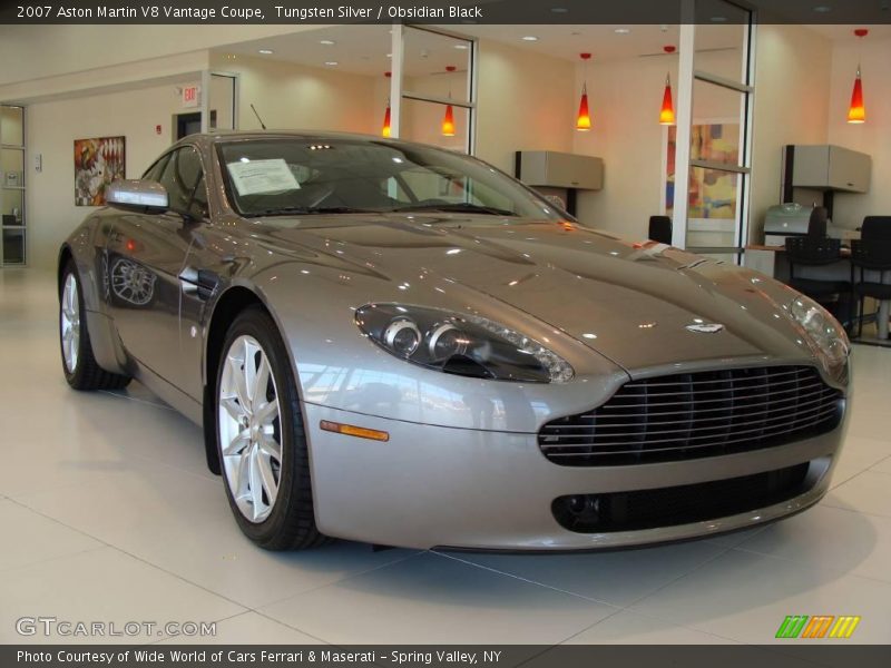 Tungsten Silver / Obsidian Black 2007 Aston Martin V8 Vantage Coupe