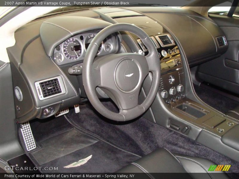 Tungsten Silver / Obsidian Black 2007 Aston Martin V8 Vantage Coupe