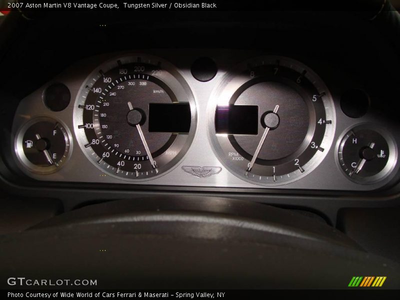 Tungsten Silver / Obsidian Black 2007 Aston Martin V8 Vantage Coupe
