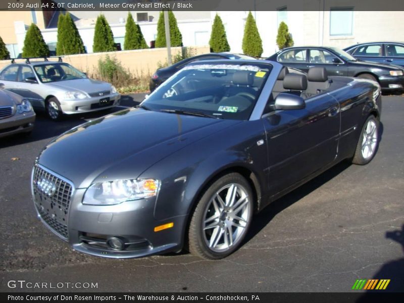 Meteor Grey Pearl Effect / Black 2009 Audi A4 2.0T Cabriolet