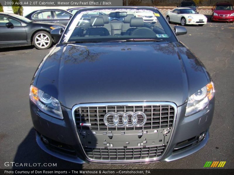 Meteor Grey Pearl Effect / Black 2009 Audi A4 2.0T Cabriolet