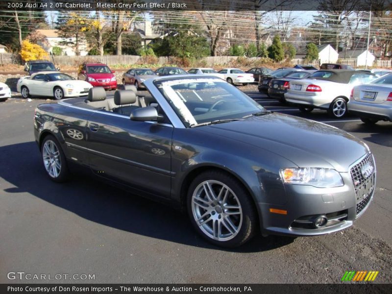 Meteor Grey Pearl Effect / Black 2009 Audi A4 2.0T Cabriolet
