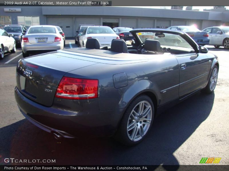 Meteor Grey Pearl Effect / Black 2009 Audi A4 2.0T Cabriolet