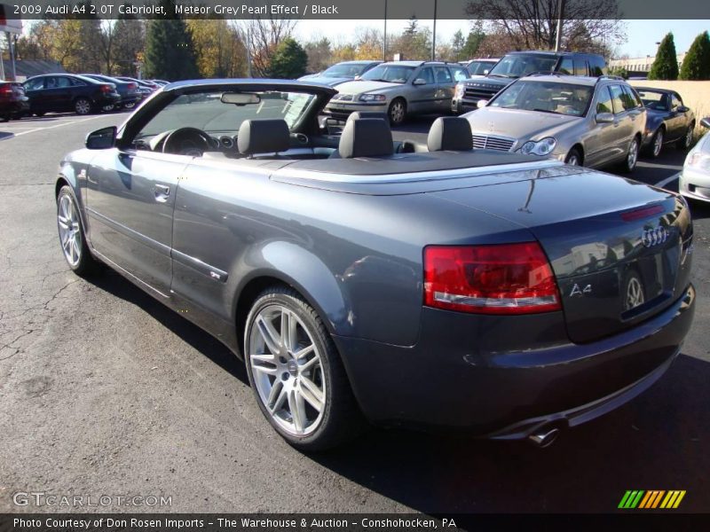 Meteor Grey Pearl Effect / Black 2009 Audi A4 2.0T Cabriolet
