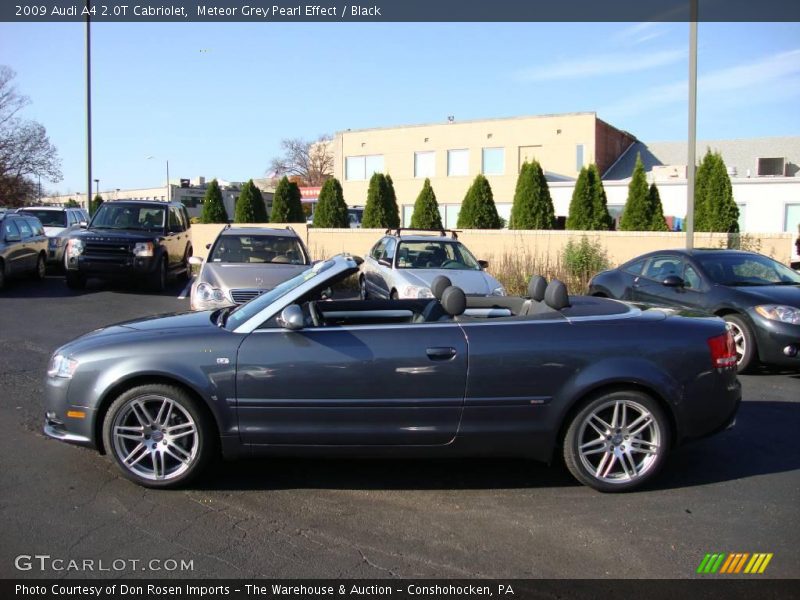 Meteor Grey Pearl Effect / Black 2009 Audi A4 2.0T Cabriolet