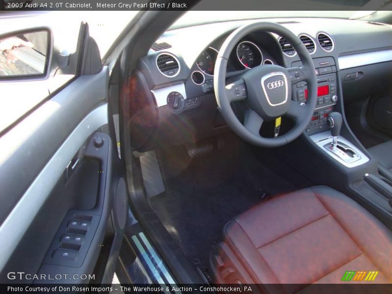 Meteor Grey Pearl Effect / Black 2009 Audi A4 2.0T Cabriolet
