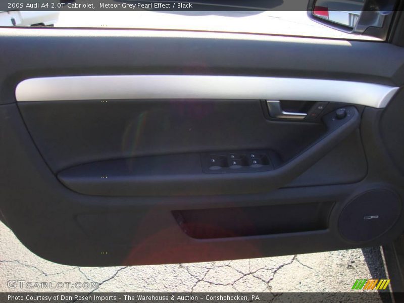 Meteor Grey Pearl Effect / Black 2009 Audi A4 2.0T Cabriolet