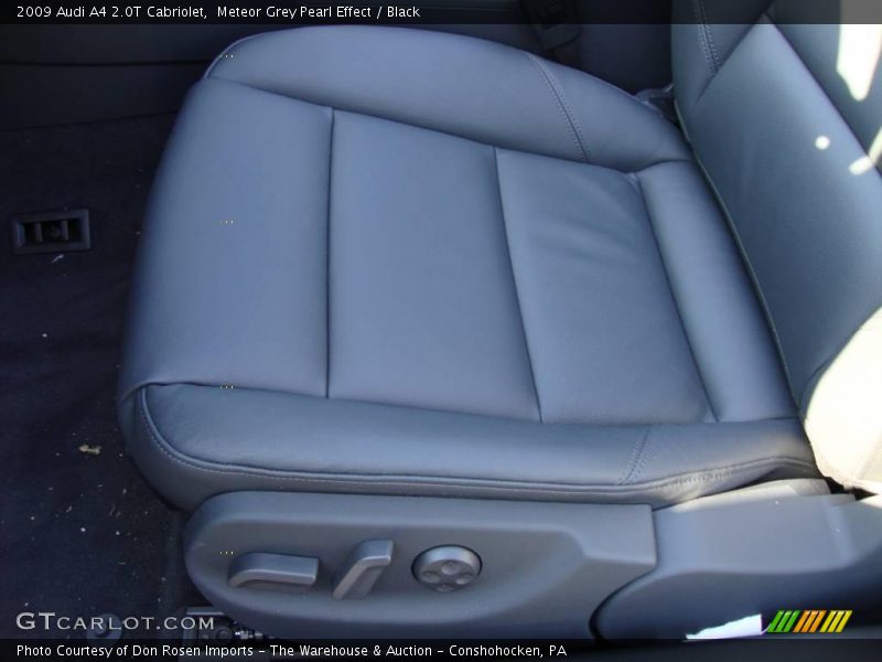 Meteor Grey Pearl Effect / Black 2009 Audi A4 2.0T Cabriolet