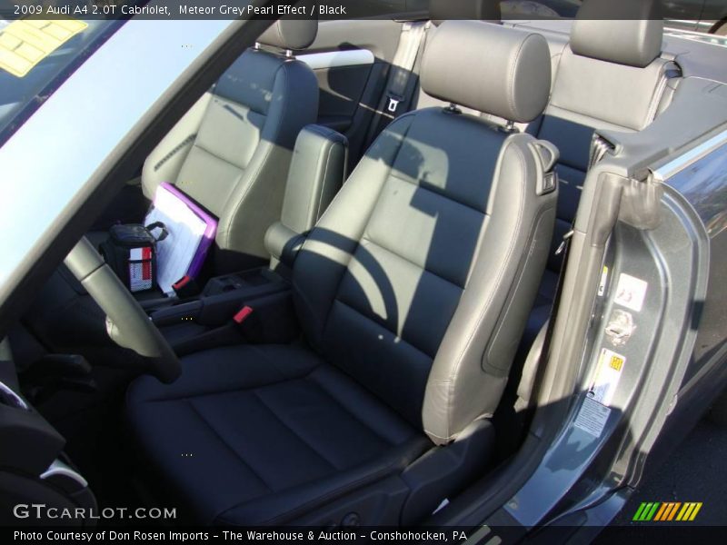 Meteor Grey Pearl Effect / Black 2009 Audi A4 2.0T Cabriolet
