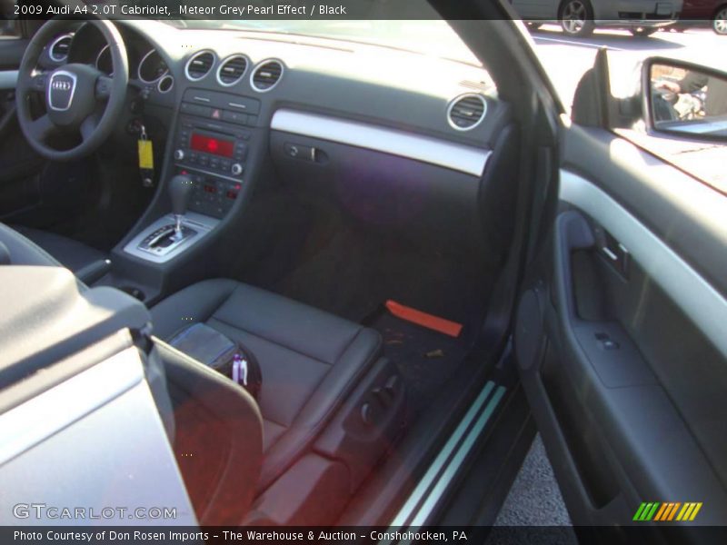 Meteor Grey Pearl Effect / Black 2009 Audi A4 2.0T Cabriolet