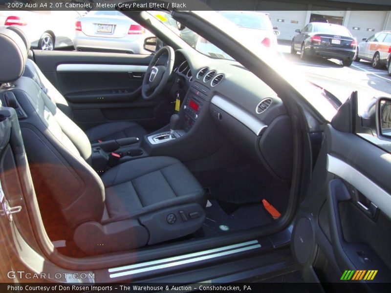 Meteor Grey Pearl Effect / Black 2009 Audi A4 2.0T Cabriolet