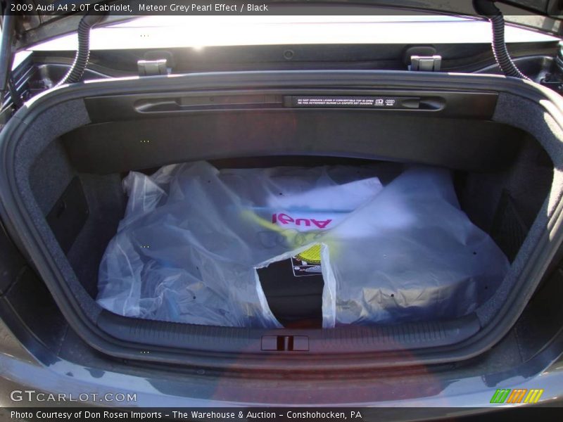 Meteor Grey Pearl Effect / Black 2009 Audi A4 2.0T Cabriolet