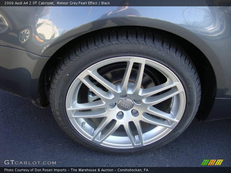 Meteor Grey Pearl Effect / Black 2009 Audi A4 2.0T Cabriolet