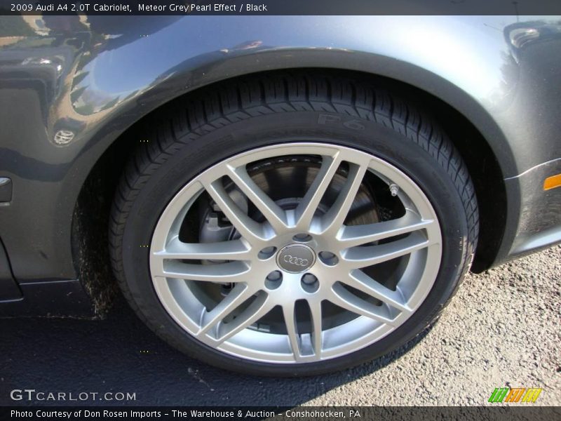 Meteor Grey Pearl Effect / Black 2009 Audi A4 2.0T Cabriolet