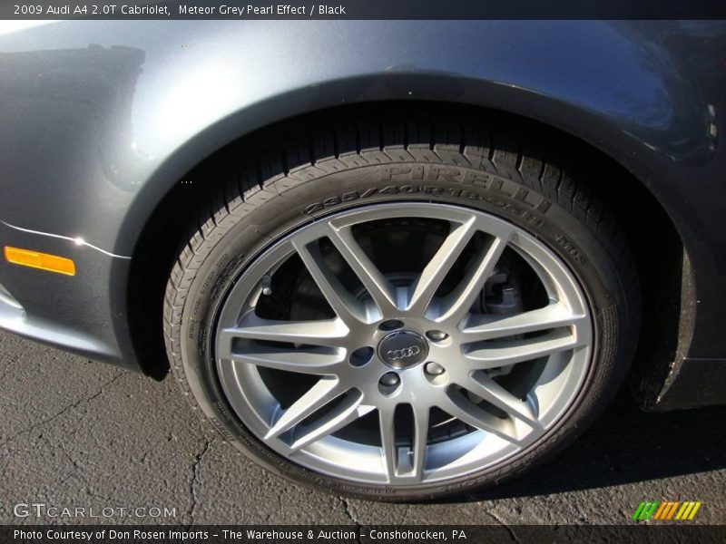 Meteor Grey Pearl Effect / Black 2009 Audi A4 2.0T Cabriolet