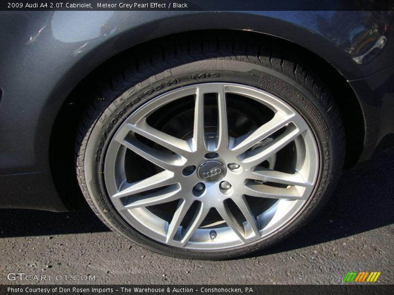 Meteor Grey Pearl Effect / Black 2009 Audi A4 2.0T Cabriolet