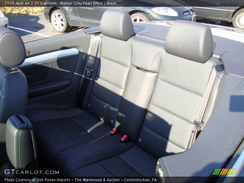 Meteor Grey Pearl Effect / Black 2009 Audi A4 2.0T Cabriolet