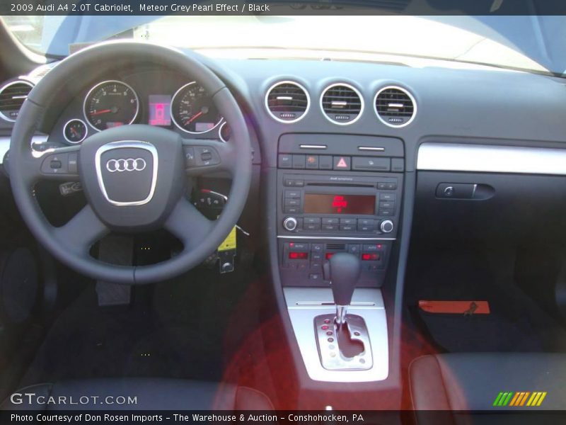 Meteor Grey Pearl Effect / Black 2009 Audi A4 2.0T Cabriolet