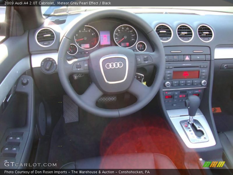 Meteor Grey Pearl Effect / Black 2009 Audi A4 2.0T Cabriolet