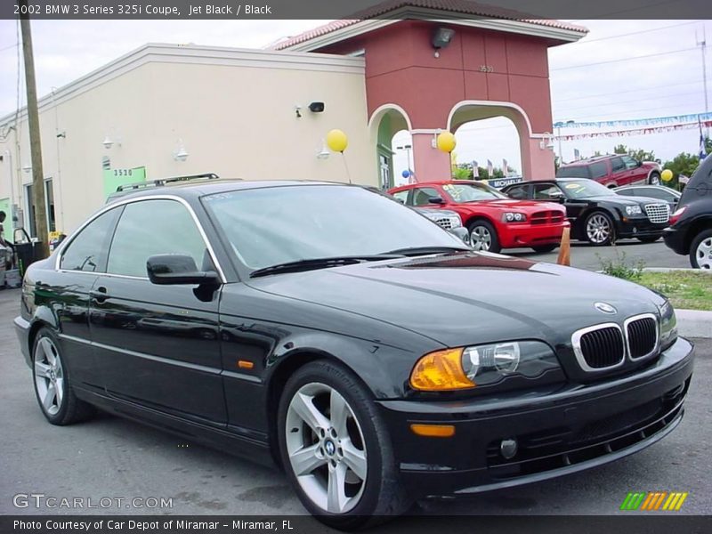 Jet Black / Black 2002 BMW 3 Series 325i Coupe