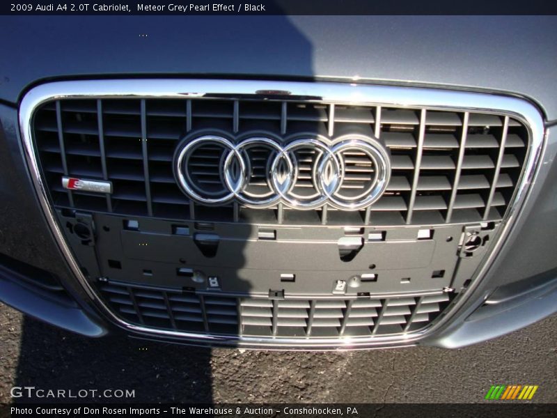 Meteor Grey Pearl Effect / Black 2009 Audi A4 2.0T Cabriolet