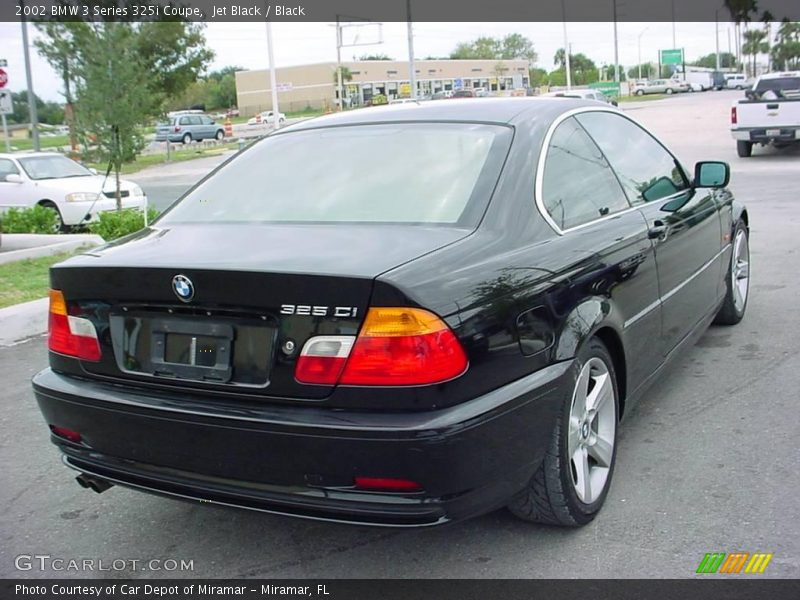 Jet Black / Black 2002 BMW 3 Series 325i Coupe